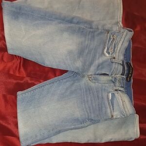 Express Women's Skinny Jeans in Light Blue Denim